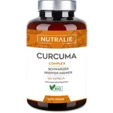 Kurkuma Kapseln Hochdosiert BIO 1420mg - Curcumin + Curcuma + Pfeffer Piperin + Ingwer - Kurkuma Bio & Vegan - Laborgeprüft - Kurkuma Extrakt - Curcuma Komplex - 120 Kapseln - Nutralie