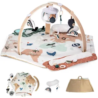 BabyGO BabyGo, Krabbeldecke + Spielbogen, Spielmatte Bianca World