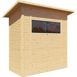 Bertilo Gartenhaus Pent Modern 1 - 18 mm naturbelassen