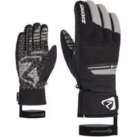 Ziener Herren Granit Ski-Handschuhe/Wintersport | wasserdicht Gore-Tex Alpine Wool, stone grey.black, 10,5