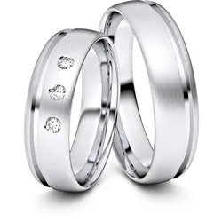 Trauringe Halle 585er Weiflgold - 4925
