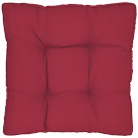 Beautissu Sitzkissen 40 x 40 x 10 cm rot 1 St.