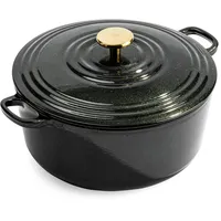 B&K BK Cookware Bourgogne Deutsches Emaille-Gusseisen, 28cm/6,7Liter Schmortopf Auflaufform