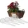 Relaxdays Bewässerungskugeln 5er Set 28 x 8 cm transparent