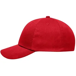 Basecap Heavy Brushed "MB6223" 6-Panel - signal-red