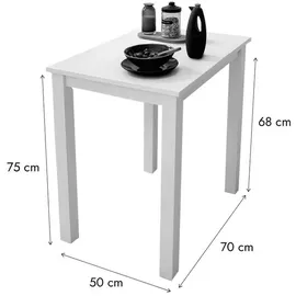 woodroom Kota 50 x 75 x 70 cm weiß