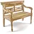 VCM Gartenbank 80 x 40 x 34 cm Braun
