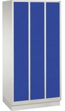 C+P Fächerschrank 8020305S10002 m. Sockel 15Fächer lgr/ebl