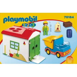 Playmobil 1.2.3 LKW mit Sortiergarage 70184