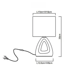 GLOBO Tischleuchte Keramik Grün