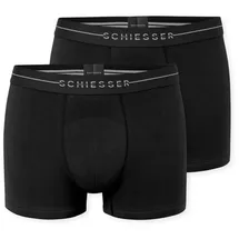 SCHIESSER Cotton Flex Boxershorts Schwarz XL 2er Pack