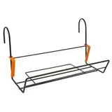 Dehner Metall-Balkonblumenkastenhalter Mary, ca. B36,5/H23/T14 cm, Schwarz