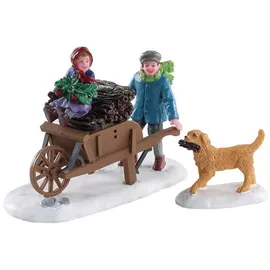 Lemax Gathering Kindling Figur Weihnachtsdorf Winterdorf