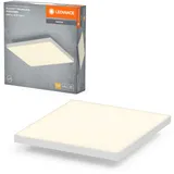 LEDVANCE Planon Frameless Deckenleuchte in Weiß mit fortschrittlicher LED-Technik, 19 W, quadratische Form (300 x 300 mm), warmweiße Lichtfarbe bei 3000 K, Aluminium-Gehäuse, mattierter PMMA-Diffuser