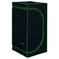 Grow Zelt für Pflanzen Zuchtzelt Gewächshaus Box Garten Anzucht Gemüse Kräuter Grow Schrank Indoor 100 x 100 x 200 cm Blumen klein Tomaten Hydro Green Kingpower