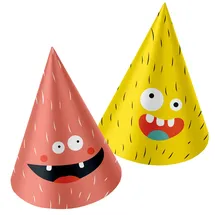 Folat 68330 Partyhüte Papier Monster Bash - 6 Stück