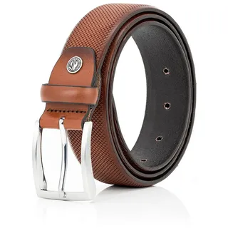 Lindenmann Leder-Gürtel braun 110 cm Gesamtlänge 125 cm W 43.3 XL - Bundweite 110 cm Gesamtlänge 125 cm W 43.3 XL