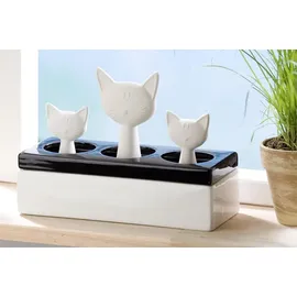 Maximex WENKO Luftbefeuchter Katzenfamilie Keramik Diffuser Humidifier Raum Luft - Bunt