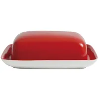Kahla Butterdose eckig 17 x 14 cm cherry red