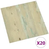 vidaXL PVC-Fliesen Selbstklebend 20 Stk. 1,86 m2 Hellbraun