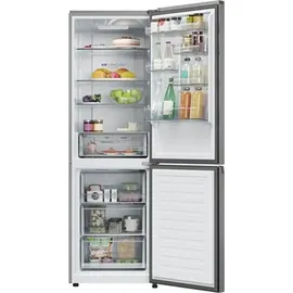 Haier HDPR1618CNPK Kühl-Gefrierkombination (352 l, 1850 mm hoch, Silber)