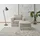 Home Affaire Sessel PIAGGE Hochwertiger Cord 110 x 83 x 161 cm Beige mit Hocker
