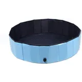 Buri - Hundepool Schwimmbecken 120x30cm Swimmingpool Badewanne Faltbarer Planschbecken Kinderpool Badewanne Doggy Pool für Großes Haustier Hund Katze