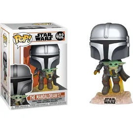 Funko POP! Star Wars The Mandalorian with the Child 402 - Mando Flying w/ Jet Pack