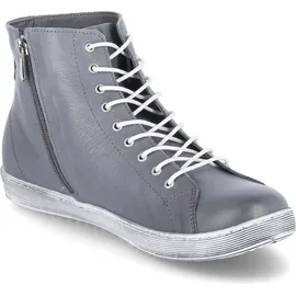 Andrea Conti Damen High Top Sneaker Schnürer Leder dynamisch 0341500, Grau,40 EU