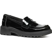GEOX J Casey Girl C Moccasin, Black, 36 EU