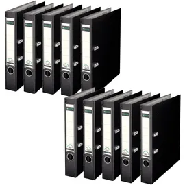 Leitz Qualitäts-Ordner DIN A4 5 cm Schwarz 10 St.