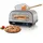 Unold Luigi Pizzaofen elektrisch 450 °C mit Pizzastein & Pizzaschieber Aluminium