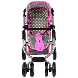 alice"s wonderland' Alice 2-in-1-Puppenwagen Sterne Rosa
