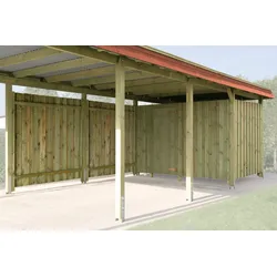 Carport-Geräteraum WEKA, beige (kiefer kdi), Gerätehäuser, für Carport »Gr. 2« und »Gr. 3«