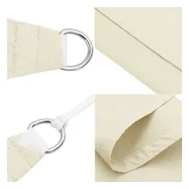 vidaXL Sonnensegel Oxford-Gewebe Quadratisch 5x5 m Creme