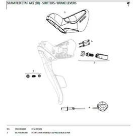 Sram Griffgummi Überzug für Bremshebel Schwarz
