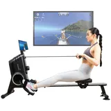 Skandika Rudergerät Oxford Pro | Magnetbremssystem, Bluetooth, Indoor Rudermaschine, SCHWARZ No Size