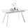 MCA Furniture Parenzo 140 x 76 x 90 cm weiß marmoriert