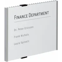 Durable Türschild INFO SIGN Metall silber DIN A4 quer