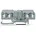 WAGO 281-665/281-400 Diodenklemme 6mm Zugfeder Belegung L Grau 50St