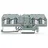 WAGO 281-665/281-400 Diodenklemme 6mm Zugfeder Belegung: L Grau 50St.
