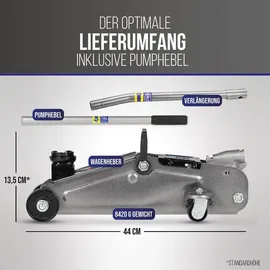 Alca Rangierwagenheber Stahl 2 t grau
