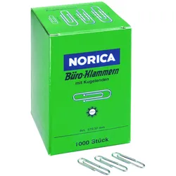 NORICA Büroklammern Metall silber