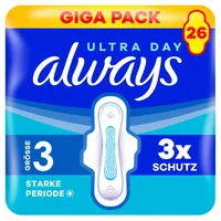 Always Damenbinden Ultra Größe 3 mit Flügeln 26 St.