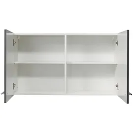 kochstation Hängeschrank KS-Wien 100 x 34 x 57 cm Grau