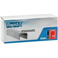 Rapid 40108657 Heftklammern 53/6mm Standard, verzinkt, 5000 Stück