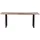 MiaMöbel Esstisch 180 x 90 x 77 cm Teak/Antikschwarz