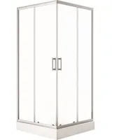 Adgo Bresso Dusche Duschkabine Duschwand Komplettdusche Quadratisch 90X90 Duschtasse Chrom