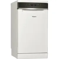 Whirlpool WSFO 3T223 P, Freistehend, Single (45 cm breit), Weiß, Schwarz, Tasten, 1,3 m