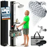 Kesser Solardusche 40 l schwarz/silber 23568